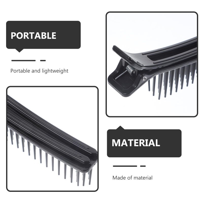 Beaupretty 2pcs Hair Stylist Nonslip Hair Clips Comb for Professional Salon Sectioning Haircuts Dying Hair DIY Accessories - Image 4